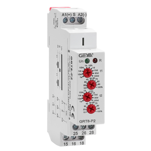 GEYA GRT8-P2-240 AC DC 12V 240V IP40 IP20 Impuls ausgangs zeit relais 1 spdt Zeitrelais Timer-Steuerung mit hoher Qualität - Product Image 1
