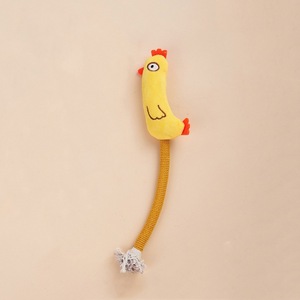 Venta caliente lindo animal forma gato de peluche juguete hierba gatera con cuerda de algodón resistente a mordeduras dientes molienda - Product Image 6