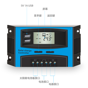 BYGD Auto PWM 10A Solar laderegler Benutzer definierte LCD-Anzeige Großhandel 12V 24V Solar regler USB 5V 2.1A DC Ausgang