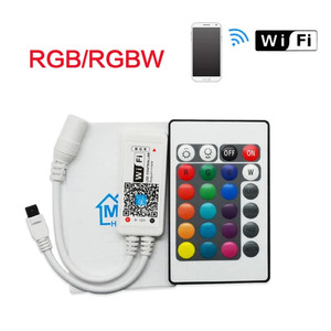 Контроллер RGB RGBW с 24 клавишами, инфракрасный Wi-Fi контроллер для ленточного освещения, с поддержкой Android и IOS, 5 В-28 В постоянного тока