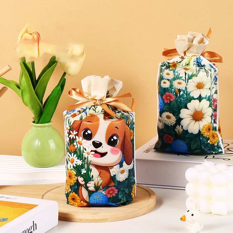 Chiot fleuri