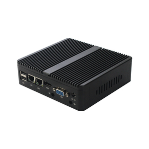 Linux Embedded Cheap win 10 Lüfter loser Industrial 2 Ethernet Dual Lan Port Rs232 Intel Celeron CPU Barebone Mini PC N2840 Minipc - Product Image 5