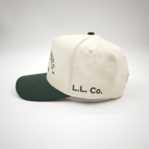 หมวกแก๊ปเบสบอลแบบปรับแต่งได้5แผงหมวกทรักเกอร์หมวกกอราสแนปแบ็คกอรากอล์ฟแบบทูโทน - Product Image 5