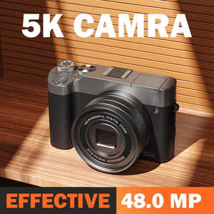 5K video kỹ thuật số máy ảnh 64mp ống kính kép với 3.<span class=keywords><strong>6</strong></span> ''ips màn hình cảm ứng tự động lấy nét <span class=keywords><strong>Web</strong></span> <span class=keywords><strong>Cam</strong></span> - Product Image 5