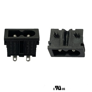 電源コネクタIEC 60320 C8パネルマウントプラグアダプター250V 2.5A 2ピン工業用インレットモジュールプラグプラグストレート - Product Image 3