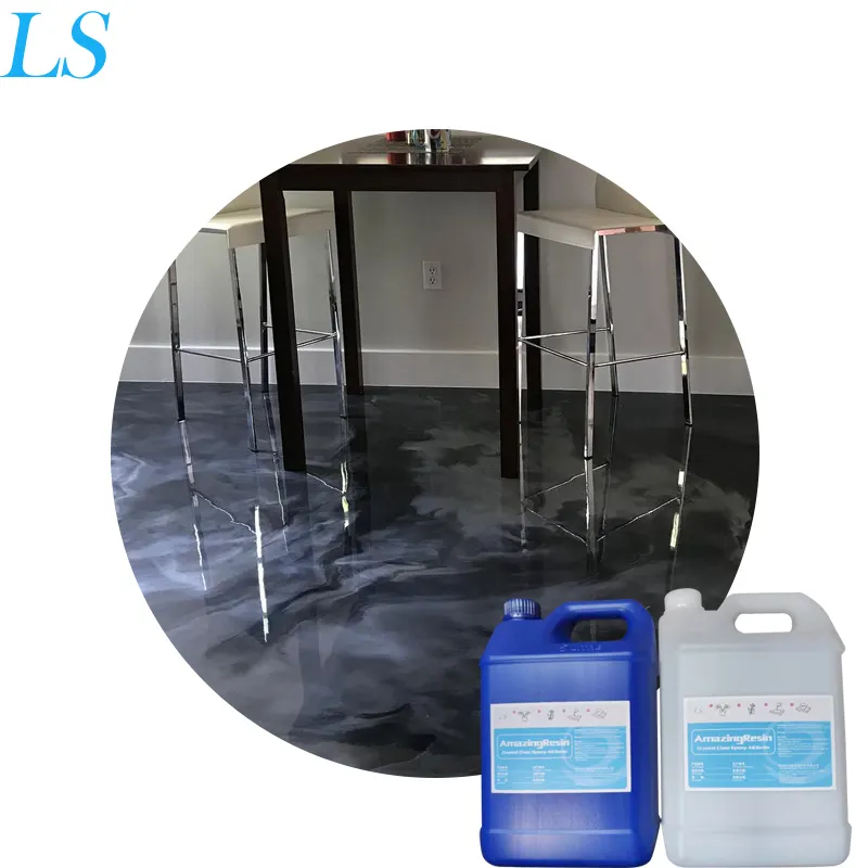 Menakjubkan resin epoksi Resin AB lem Self Levelling Kit lantai untuk beton dan semen pelapis lantai
