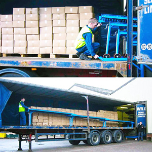 High-Level <strong>Unloading</strong> Platform Telescopic Gravity Roller Conveyor for Efficient Container Handling