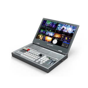 AVMATRIX 6 SDI entrada HDMI Multi-formato de vídeo de solución con grabación y construir-En 15,6 "pantalla