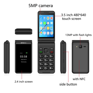 โทรศัพท์มือถือพับได้สมาร์ทโฟน4G OEM ออกแบบได้ตามต้องการพร้อมด้วยโทรศัพท์พับได้ทั้งระบบ NFC และ Whatsapp บน Facebook - Product Image 4