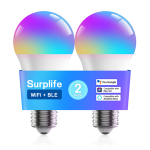 24VDC onaylı 24VDC alüminyum taban sütlü kapak 5W 7W 9W Wifi Bluetooth RGBW LED A19 ampul E26 E27 tabanı ile - Product Image 6
