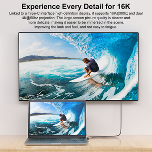 สาย USB4.2 80Gbps 240W ชาร์จเร็ว USB C TO USB C สายข้อศอกรองรับคู่16K 60Hz เข้ากันได้กับ Thunderbolt 5 - Product Image 4