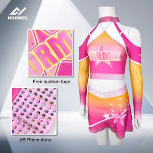 Custom Design You Own <strong>Pink</strong> Cheerleading Uniforms <strong>Cheer</strong> High School Mysterious <strong>Cheer</strong> Uniforms Wholesale - Product Image 3