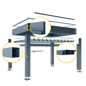 Aluminum Alloy Profile Pergola Stand Column <strong>Transom</strong> Powder Coating Raw Materials Pressure Treated Factory Direct - Product Image 2