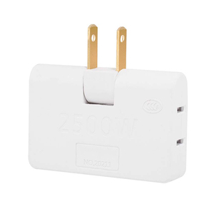 Enchufe de extensión 3 en 1, Mini adaptador de salida inalámbrico Delgado, convertidor de enchufe giratorio práctico - Product Image 2