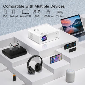 Auking เครื่องฉายแอนดรอยด์อัพเกรด2024 1080P 5G รองรับบลูทูธ4K แก้ไขคีย์สโตนซูม - Product Image 6