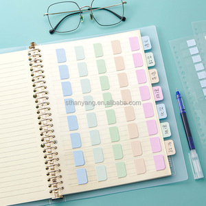 A5 20 Holes Page Markers Sticky <strong>Index</strong> Flag Tabs B5 26 Holes Colored PET Paper <strong>Index</strong> Sticker <strong>Notes</strong> for Spiral <strong>Notebook</strong> Bookmarks - Product Image 3