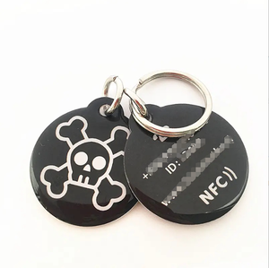 Venta superior 13,56 MHz Código Qr personalizado y Url programable Epoxy Nfc Pet Id Collar Tag para perro/gato - Product Image 4