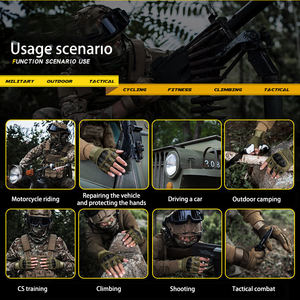 Thiết kế mới Găng tay chiến thuật xe máy Găng tay chiến đấu cho săn bắn ngoài trời chụp paintball làm việc xe máy leo núi - Product Image 5