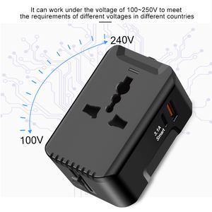 Nuovo adattatore universale per presa da viaggio Europe Schuko presa presa tipo C caricatore rapido adattatore da viaggio 3.1A