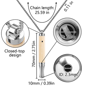 Hương vị trái cây Vaporizer breathwork chanh lộng lẫy ngừng hút thuốc chấm dứt tinh dầu Mặt dây chuyền không khói Ống hít Vòng cổ - Product Image 2