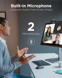 4K Webcam with Microphone 12MP USB <strong>Computer</strong> <strong>Web</strong> <strong>Camera</strong> with Remote Control - Product Image 3