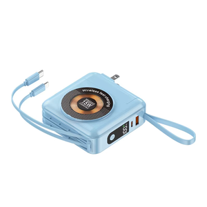 13500mAh Portable Power Station All-in-<strong>One</strong> Wall <strong>Charger</strong> Power Bank Detachable Plug with Built-In Data Cable Wireless <strong>Charger</strong> - Product Image 5