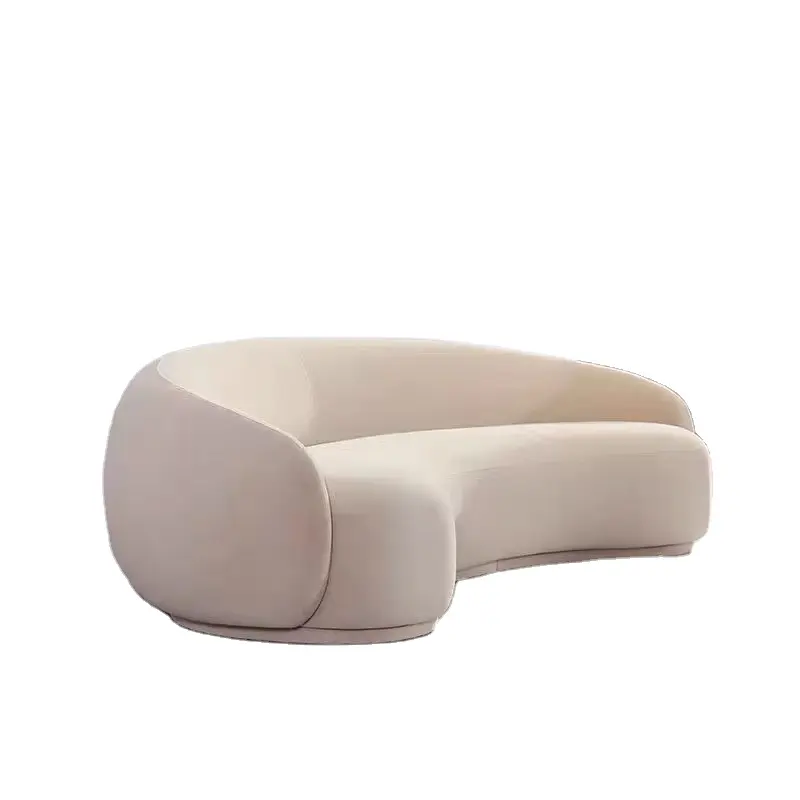 U-BEST מעצב Julep חתך ספת 3 מושבים ספה מודרני לבן כבש צמר קטיפה סלון ריהוט