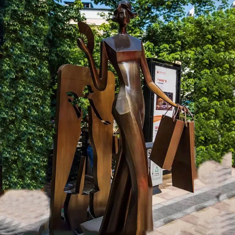 تمثال نسائي حديث من البرونز مخصص تمثال نسائي جميل