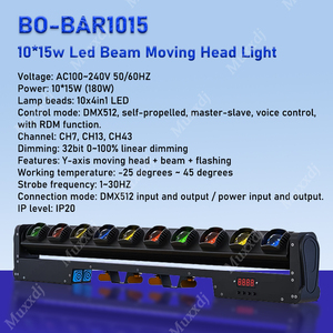 10*15w RGBW <strong>LED</strong> Flashing Beam Moving Light Bar <strong>With</strong> Chasing Effect for DJ Concert Event Show Stage Lighting - Product Image 2