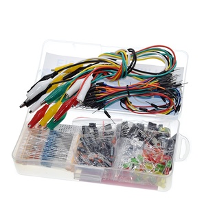 TZT Crocodile Clip Anzug Anfänger Elektronische Komponenten Grund komponenten Kit Für Arduino UNO R3 KIT