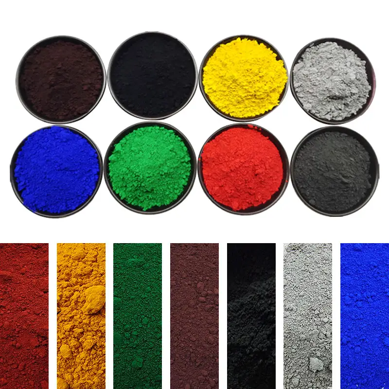 Pigmento colorante de plástico Industrial mate, pigmento de óxido de hierro en polvo índigo, pigmentos de color para pinturas al agua, pintura de pared artística de lavado de cal