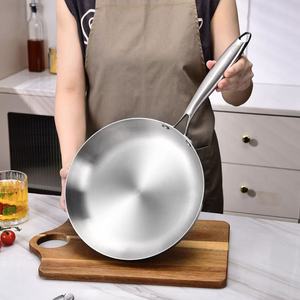 Chất lượng cao thép không gỉ chảo và bếp là tương thích với 20/22/24/26/28cm chảo và miễn phí từ chiên sâu - Product Image 5