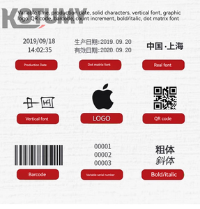 Stampante a getto d'inchiostro portatile macchina di codifica automatica a barre codice Batch data numero etichetta Logo stampante - Product Image 2