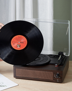 Altavoces estéreo integrados multifunción de gama alta, reproductor de tocadiscos, altavoz de diseño creativo, reproductor de discos de vinilo, discos de película