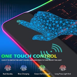 15Wワイヤレス充電コンピュータマウスパッド<span class=keywords><strong>LED</strong></span>マウスパッドRGBマウスパッドワイヤレス充電器