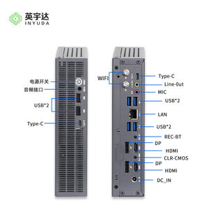 INYUDA-Mini PC de escritorio con pantalla dual, tarjeta de vídeo Core I7 12th DDR4 8GB 256GB, GB, WiFi, para juegos de oficina - Product Image 3