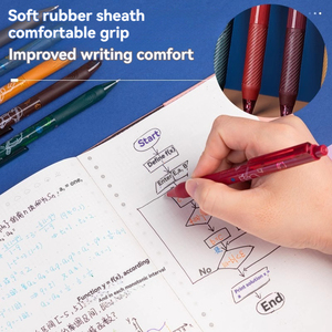 Deli A201 High Quality Retro <strong>Color</strong> Gel Pen Purple + Gray 2 Press Pen 0.5mm Small Fresh Student <strong>Notebook</strong> <strong>Notes</strong> <strong>with</strong> <strong>Color</strong> Pen - Product Image 5