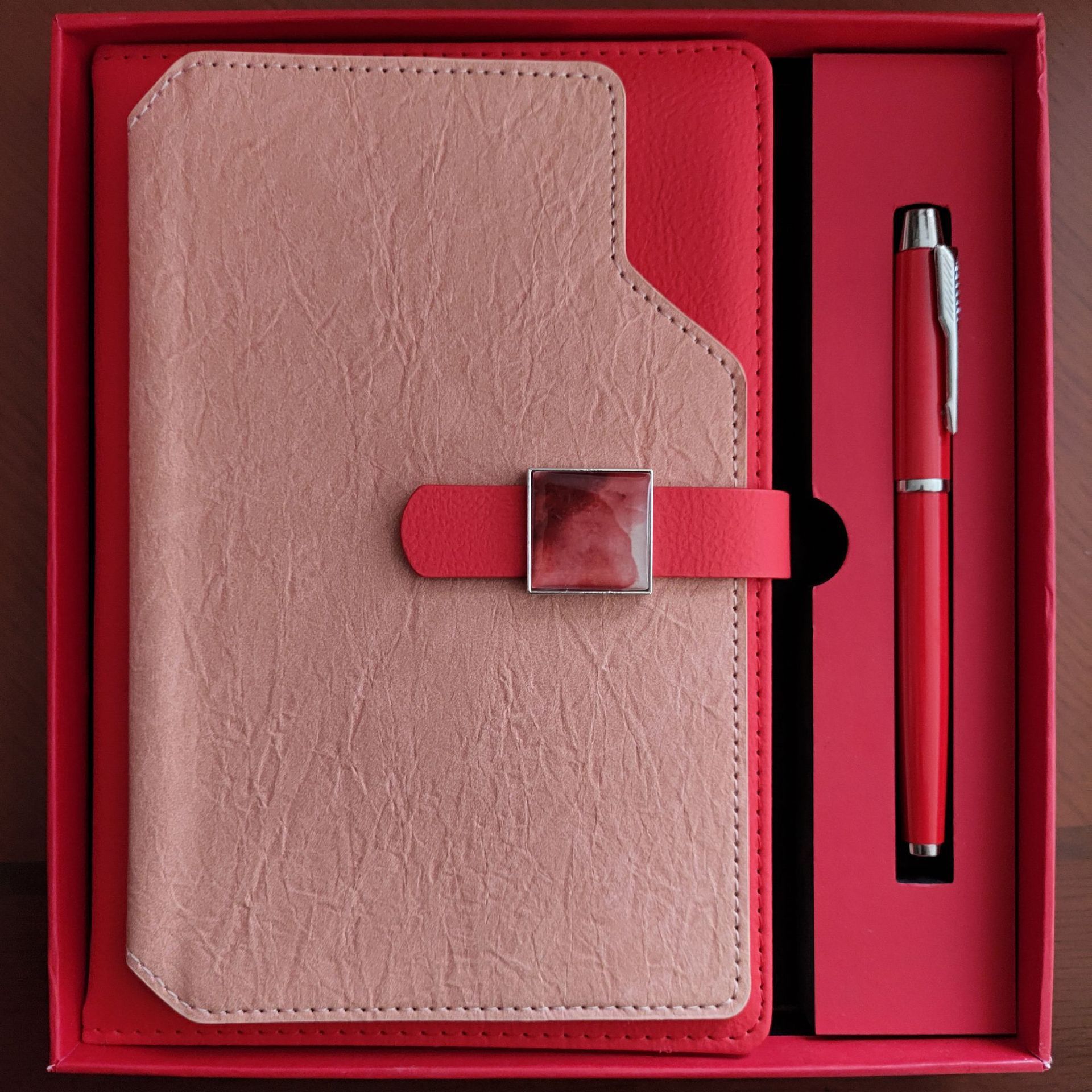 13012-coffret cadeau couverture rouge chinois