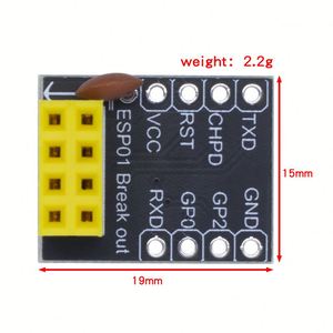 USB to ESP8266 ESP-01 WIFIモジュールESP-01SリモートシリアルポートWIFIセンサートランシーバーワイヤレスボードESP01SブレイクアウトPCBアダプター - Product Image 5
