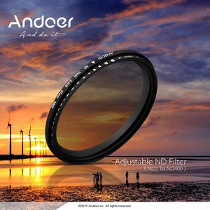 Andoer <strong>49mm</strong> ND Fader Neutral Density Adjustable ND2 to ND400 Variable <strong>Filter</strong> for Canon Nikon DSLR Camera - Product Image 4