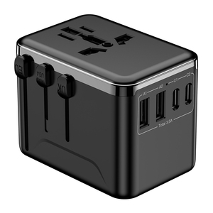 多功能旅行适配器18W USB 2和C型交流DC扩展插头和插座移动旅行充电器 - Product Image 4