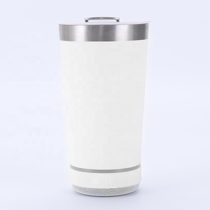 Hot Sale 16oz 473ml Leak Proof Stainless Steel Insulated Smart bluetooth Speaker Tumbler Wireless Beer Music <strong>Cup</strong> With Opener