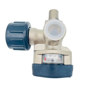 <strong>Scott</strong> Type(Sherwood) Outlet SCBA Valve with Small Black Round Locking Handwheel - Product Image 2