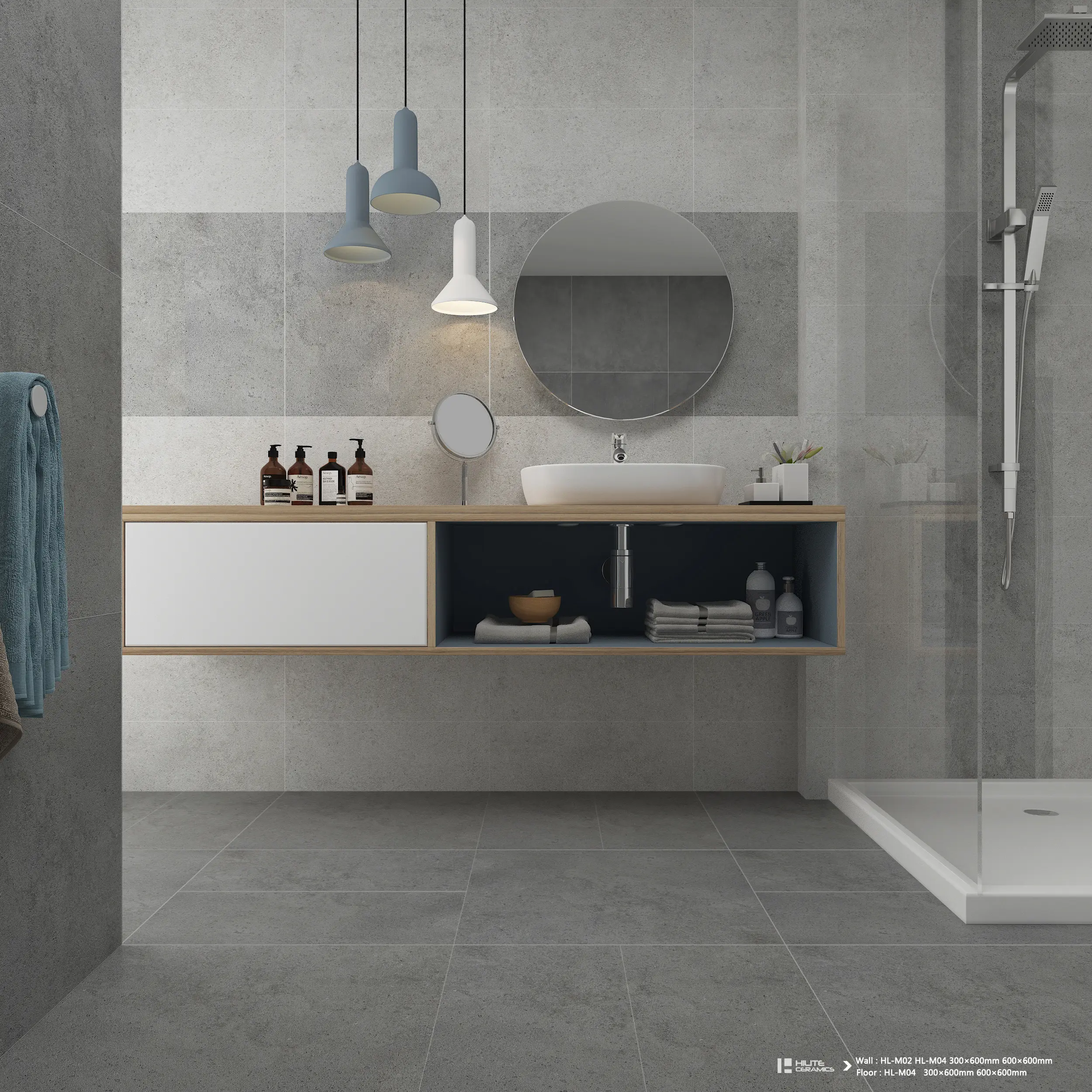 Porcelanato 60x60 de alta calidad de baño piso de baldosas de porcelana