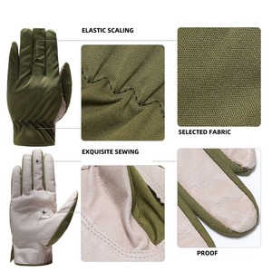 革アセンブリ作業用手袋男性用革製 - Product Image 5