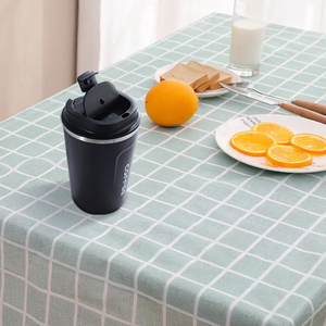Özel 13/17oz paslanmaz çelik termal Tumbler çay çift duvar yalıtımlı seyahat kupa için sızdırmaz vidalı kapak mükemmel hediye