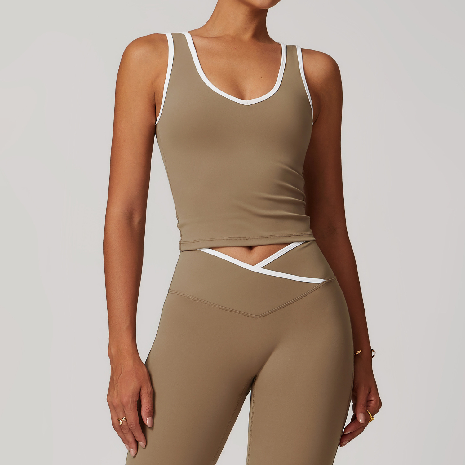 gilet kaki