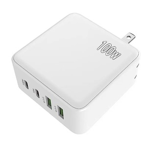 New 100W GaN Charger US Plug 4 Ports <strong>Multiple</strong> Charging <strong>Adapter</strong> USBC <strong>Output</strong> Portable Charging Station for Phone Laptops Tablets - Product Image 5
