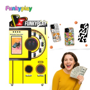 Funkyplay sân trượt băng trong nhà trường hợp điện thoại trong suốt Máy bán hàng tự động với thiết kế theo chủ đề băng vui nhộn và cạnh LED - Product Image 3