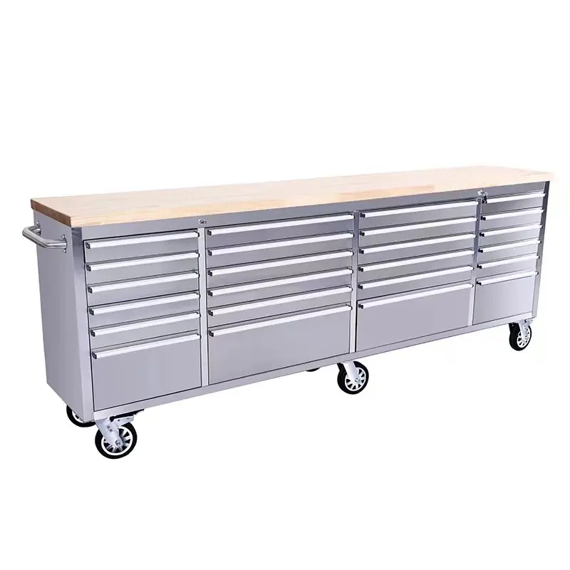 Carrito de herramientas de acero inoxidable, caja de almacenamiento con cajones, gran oferta, Canadá, América y Japón